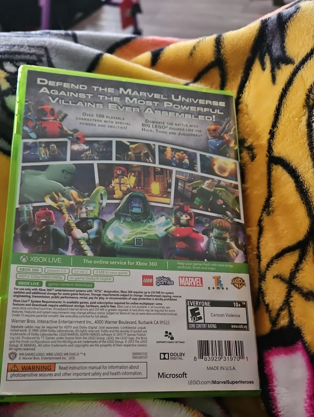 LEGO Marvel Super Heroes Xbox 360 Video Game - Green Case Only - Picture 2 of 2